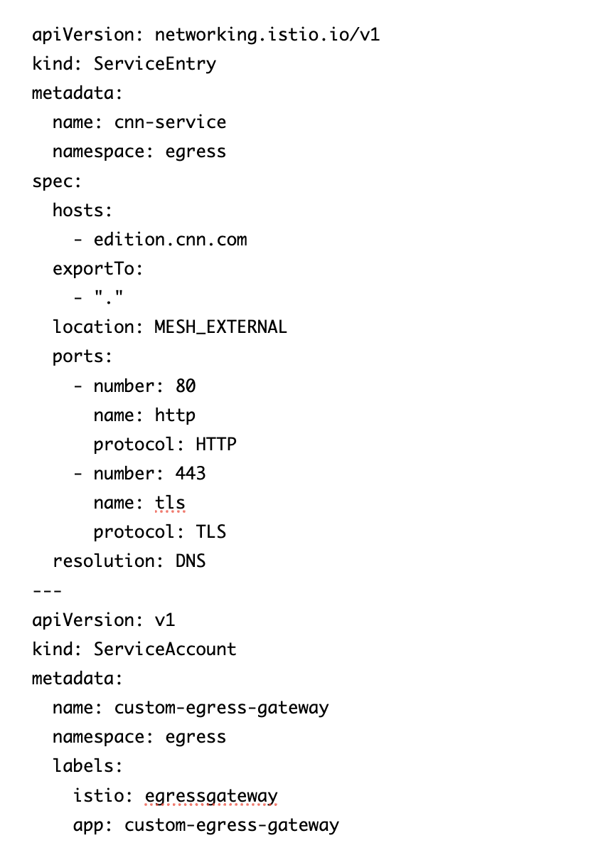 ServiceEntry